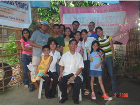 Ptr. CESAR VIZORO with his family and DFCC members.